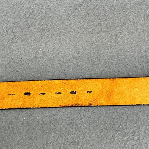 Vintage Budweiser King Of Beers Black Leather Tooled Western Belt Men 34” - 39” - Picture 8 of 8